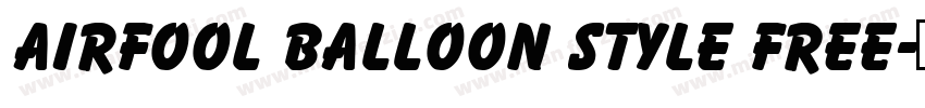 Airfool Balloon Style Free字体转换